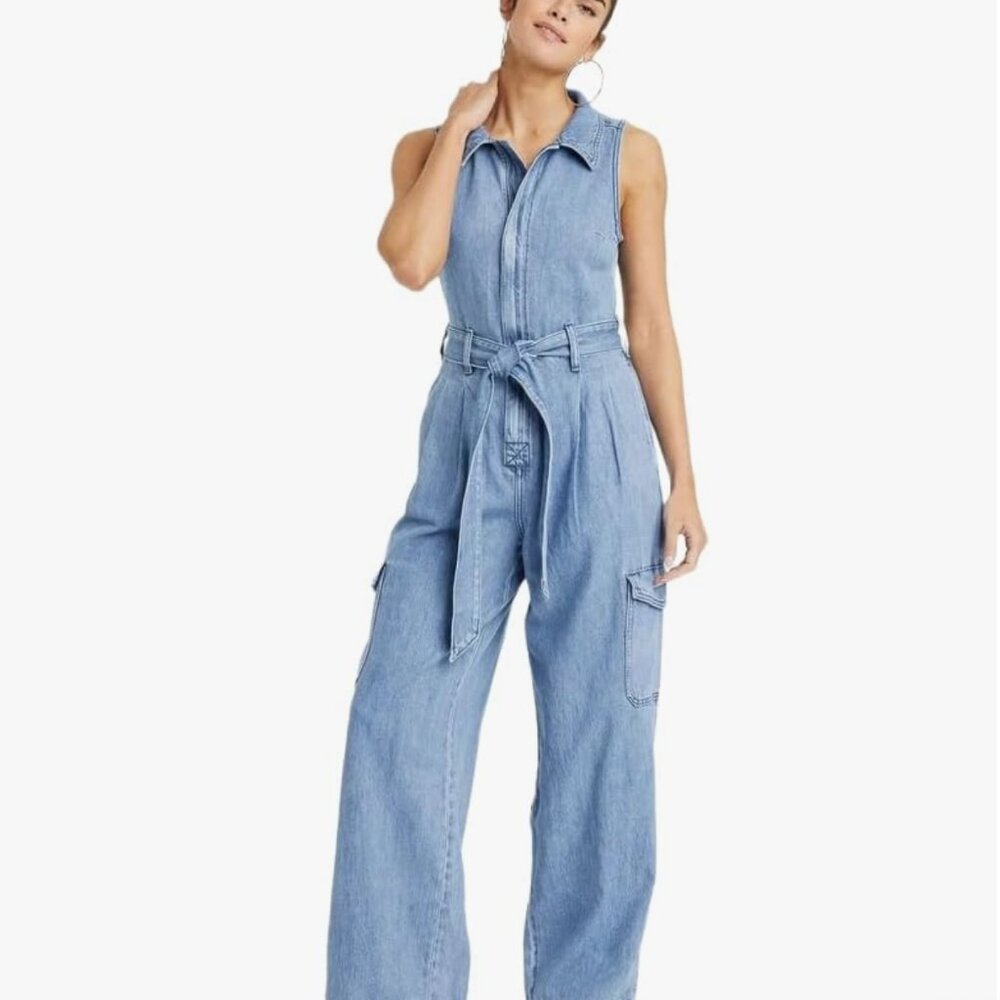 Universal Thread Blue Denim Jumpsuit